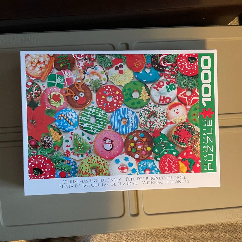 Christmas Donut Party 1000 Piece Puzzle